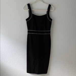 Banana Republic Black Dress with White Accents
